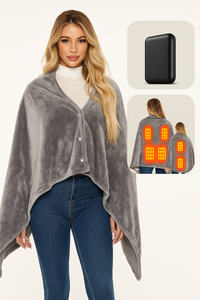 Portable Cozy Heated Blanket w/ 3 Settings for Outdoors